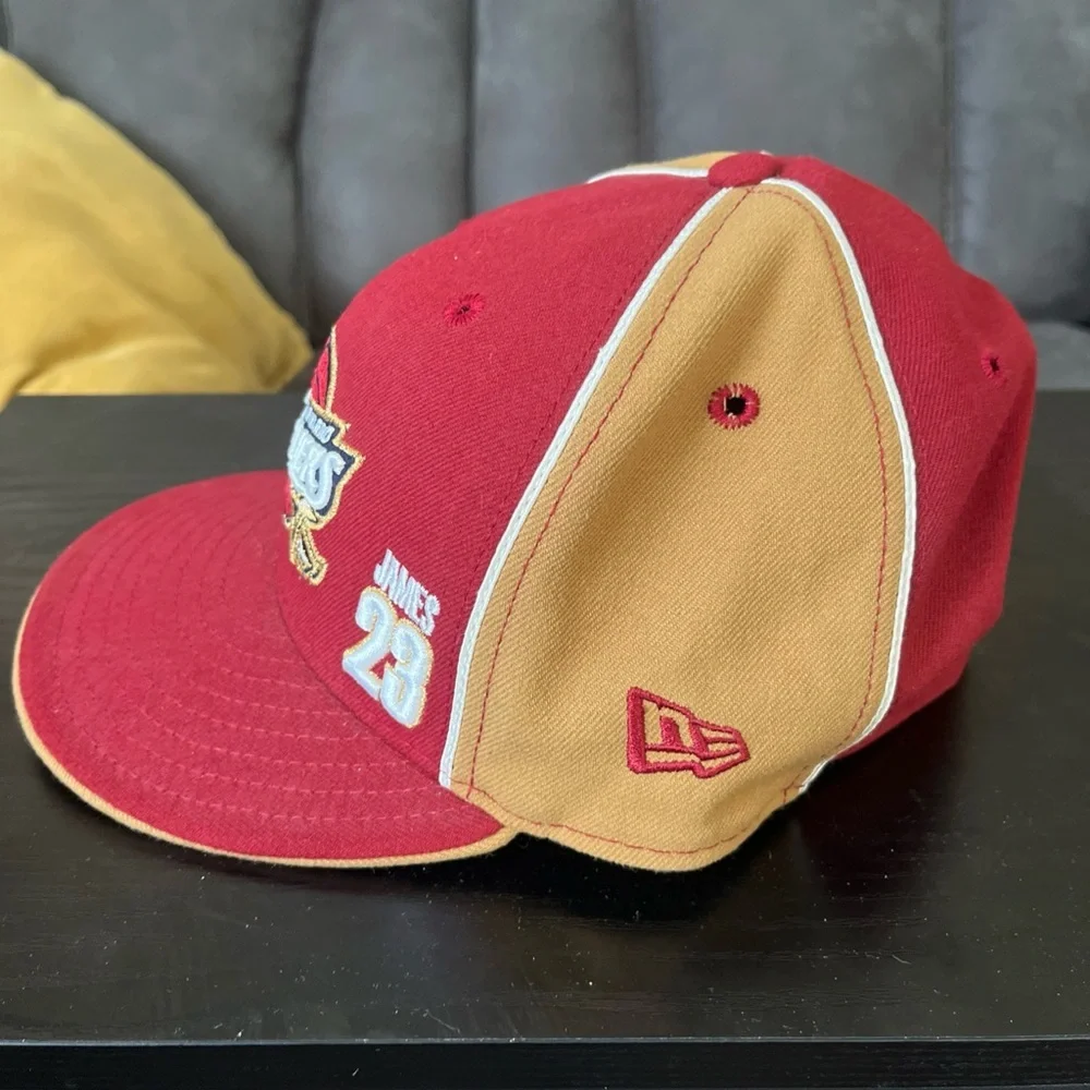 New Era Red and Tan NBA Cap